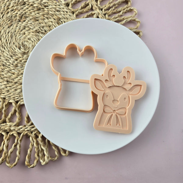 Reindeer Cutter & Debosser Set (Little Biskut)