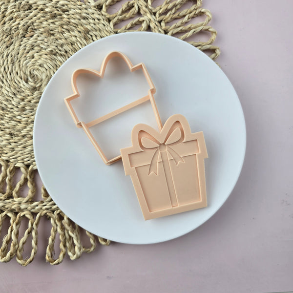Present Cutter & Debosser Set (Little Biskut)