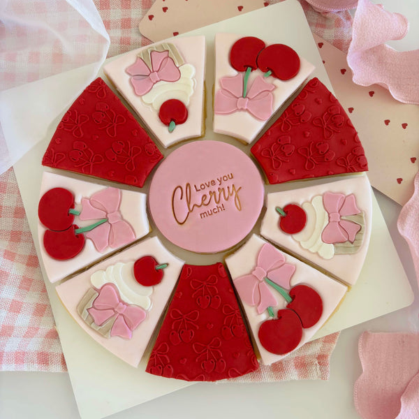 Heart Cherries Pattern Plate