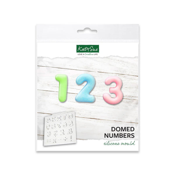 Domed Numbers Silicone Mould (Katy Sue)