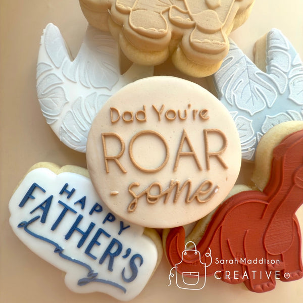 Dad You’re Roar-some Debosser (Sarah Maddison Creative)