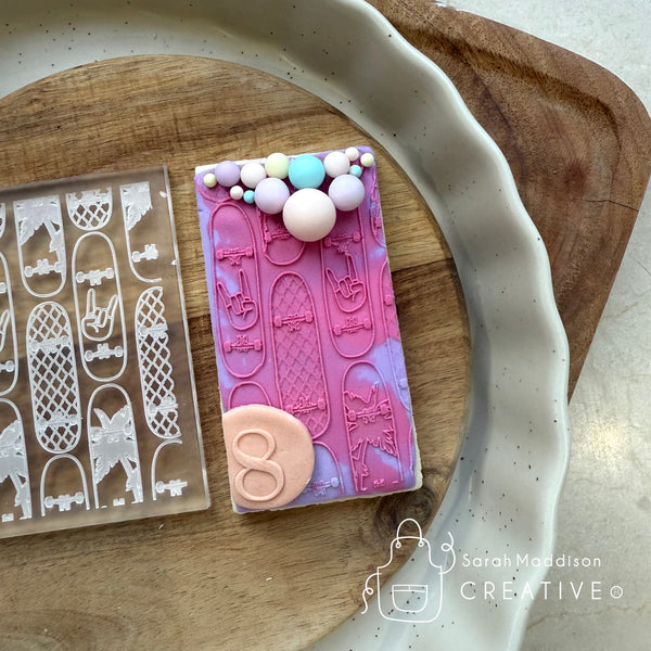 Skateboard Pattern Debosser (Sarah Maddison Creative)