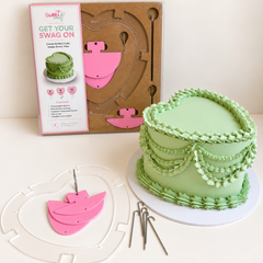 Get Your Swag On - 8" Heart Cake Swag Templates (SweetP)