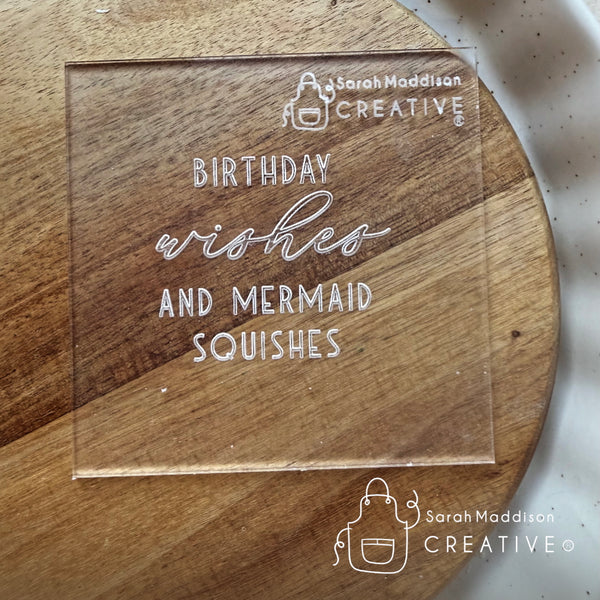 Birthday Wishes and Mermaid Squishes Debosser (Sarah Maddison Creative)