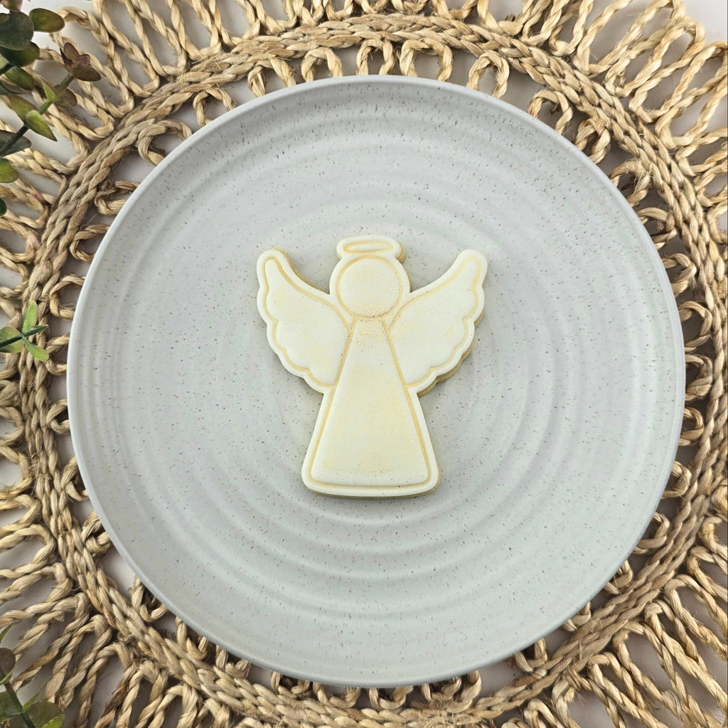 Angel Cutter & Embosser Set | Custom Cookie Cutters