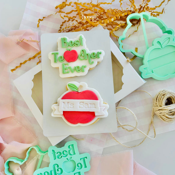 Apple with Banner Layer Set (SweetP)