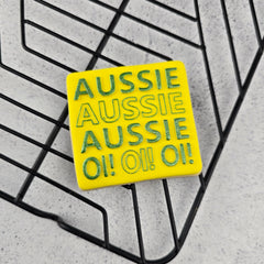 Aussie Aussie Aussie Oi Oi Oi Cutter & Debosser Set