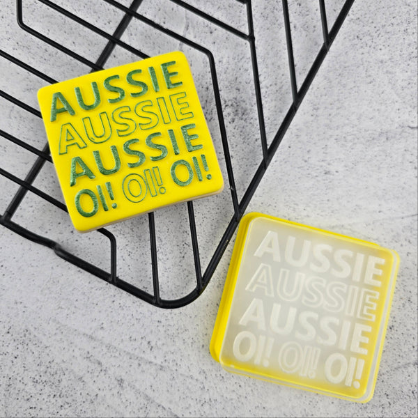 Aussie Aussie Aussie Oi Oi Oi Cutter & Debosser Set