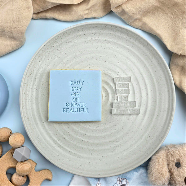 Baby Mixed Message Embosser Set