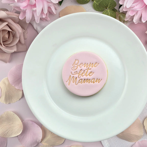 Bonne Fête Maman (Happy Mother's Day) V2 Embosser French