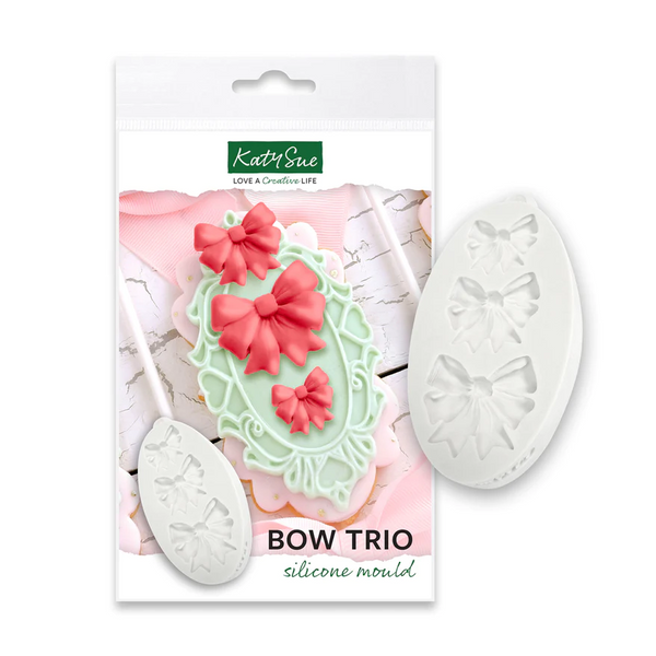 Bow Trio Silicone Mould (Katy Sue)