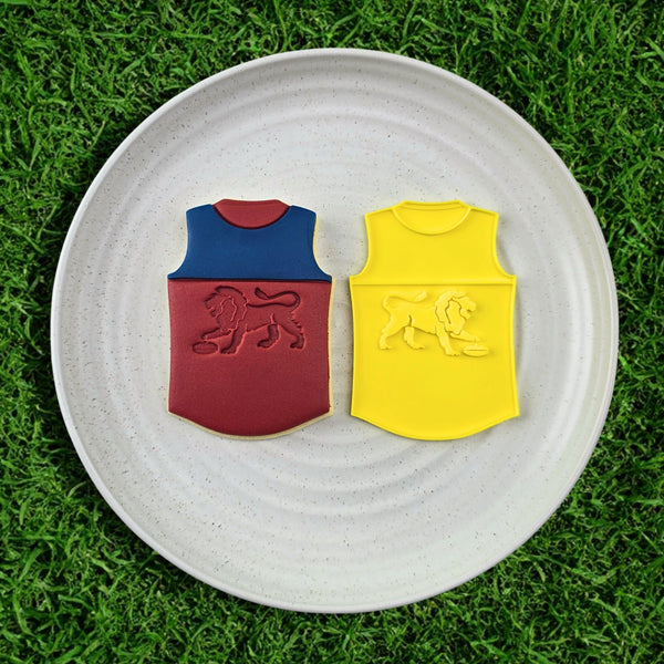 AFL Football Team Guernsey Cutter & Embosser Set