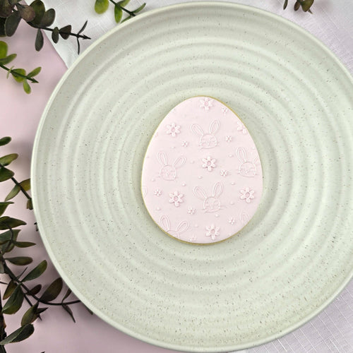 Bunnies & Flowers Pattern Plate