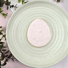 Bunnies & Flowers Pattern Plate