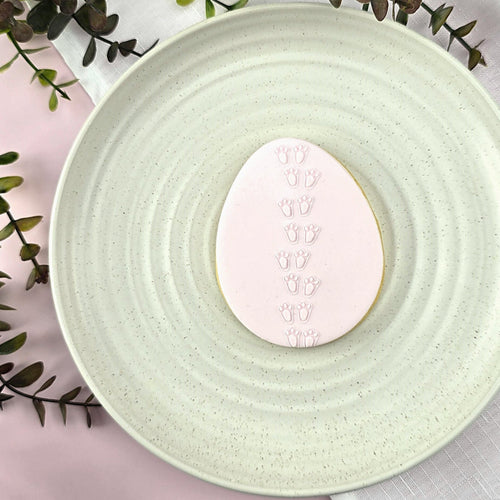 Bunny Footprints Pattern Plate