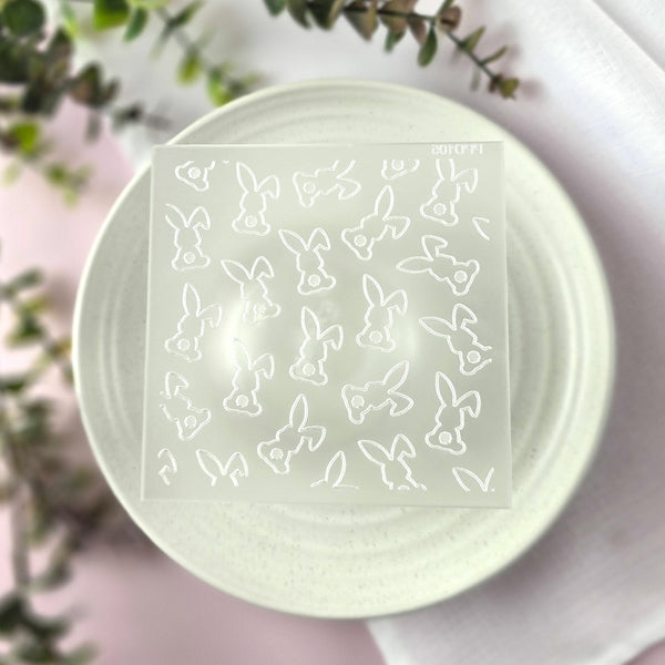 Bunny Tails Pattern Plate