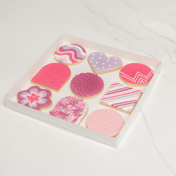 Cookie Box Square 10inch x 10inch x 1inch Clear Lid (Single)