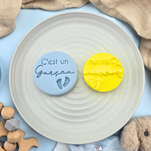 C'est un Garçon (It's A Boy) French Embosser