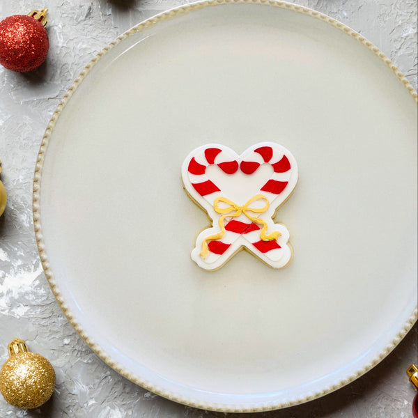 Candy Cane Heart Cutter & Debosser Set