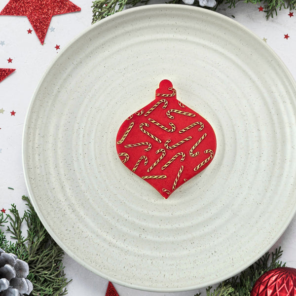 Candy Canes Pattern Plate