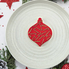 Candy Canes Pattern Plate