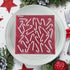 Candy Canes Pattern Plate