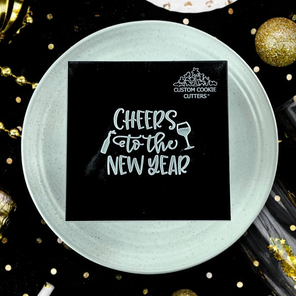 Cheers to the New Year Debosser