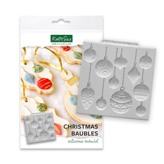 Christmas Baubles Silicone Mould (Katy Sue)