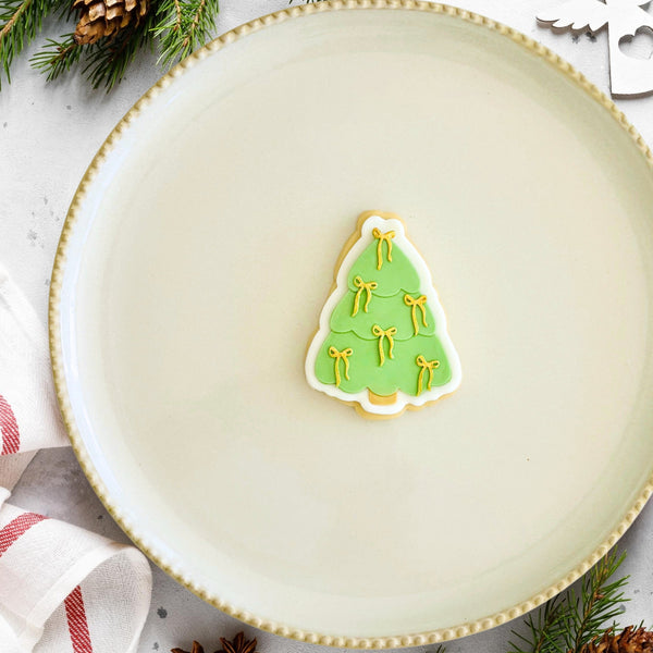 Christmas Tree with Bows Cutter & Debosser Set