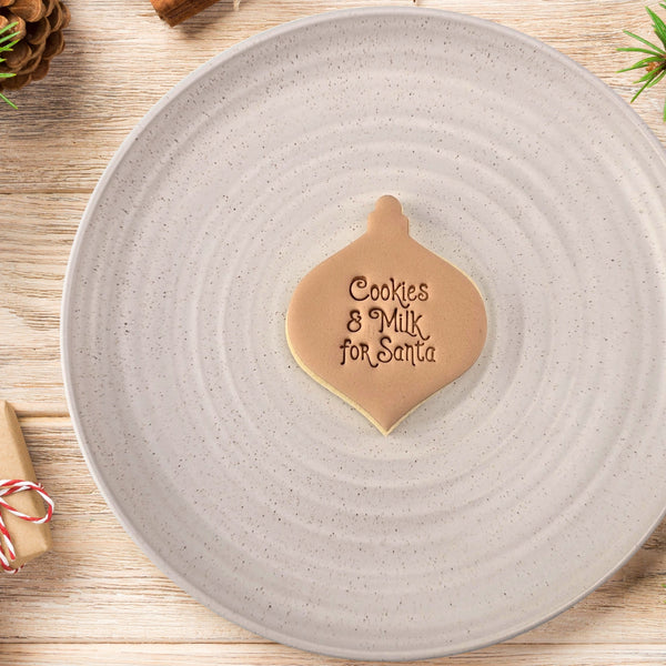 Cookies & Milk for Santa Embosser