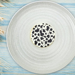 Cow Print Pattern Plate