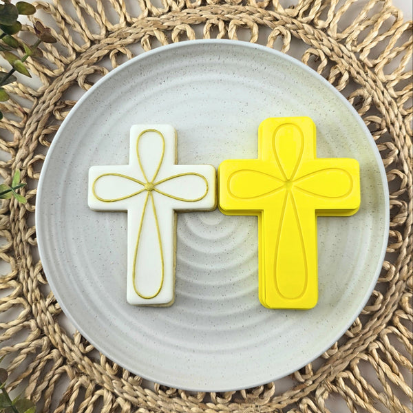 Cross with Loops Cutter & Debosser Set