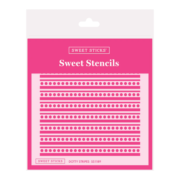Dotty Stripes Stencil (Sweet Sticks)