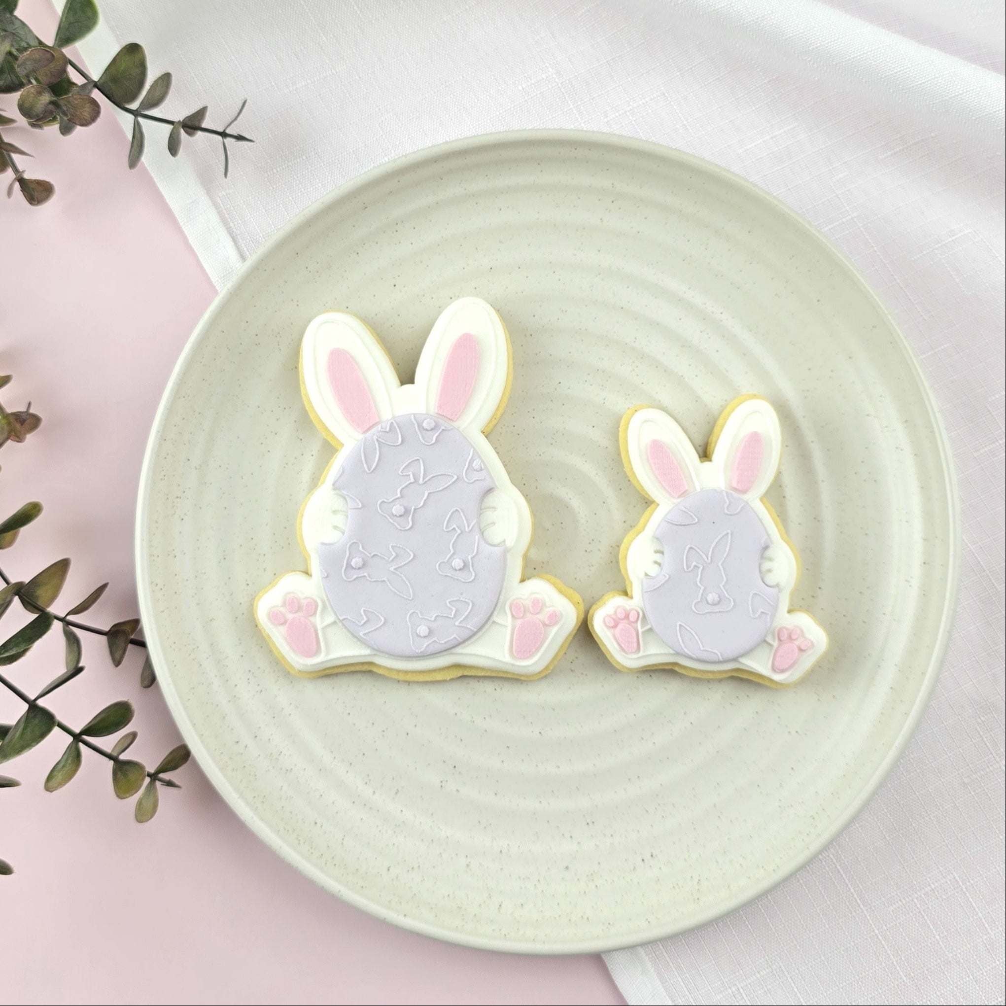Easter Egg Bunny Cutter & Debosser Set - Small & Large