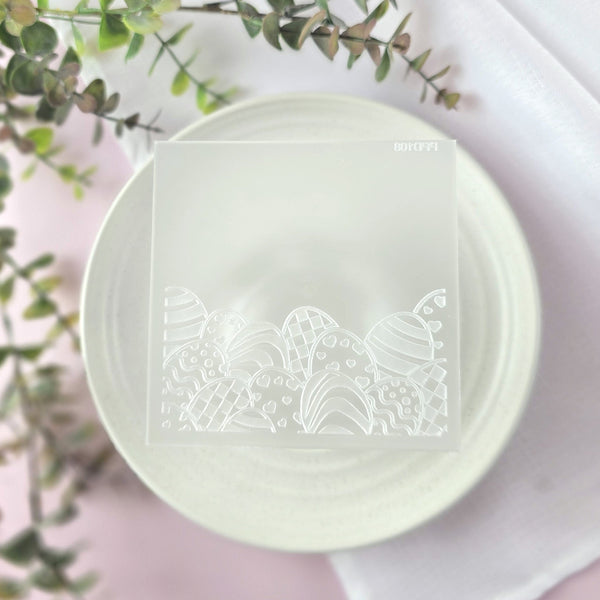 Easter Eggs Pattern Plate