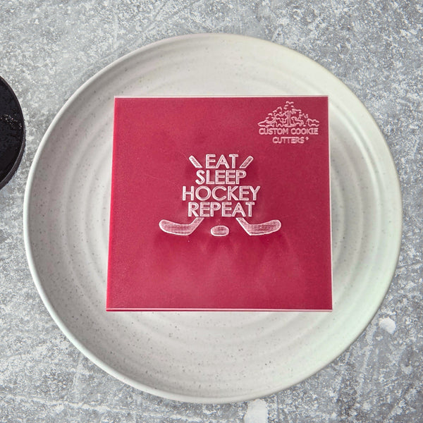 Eat Sleep Hockey Repeat Debosser
