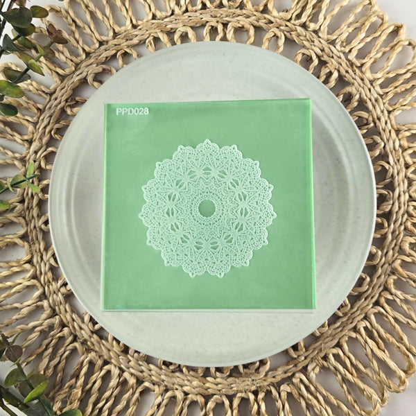 Floral Doily Pattern Plate