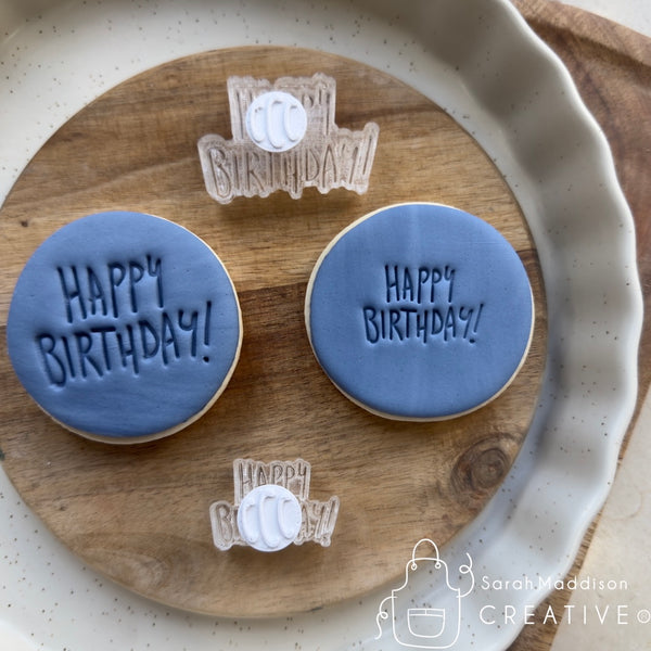 Happy Birthday V3 Impression Stamp (Sarah Maddison Creative)