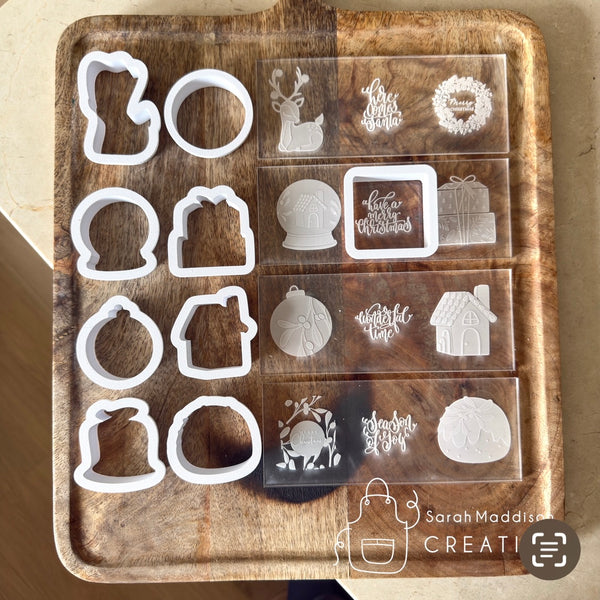 12 Days of Christmas FULL SET Debossers and Cutters  (Sarah Maddison Creative)