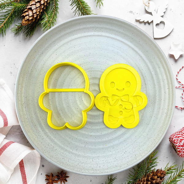 Gingerbread Man Cutter & Debosser Set