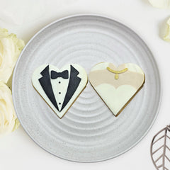 Groom & Bride Heart Embossers