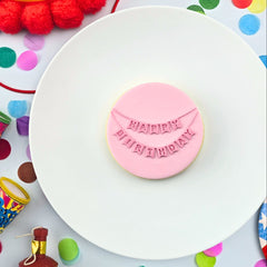 Happy Birthday Bunting Debosser