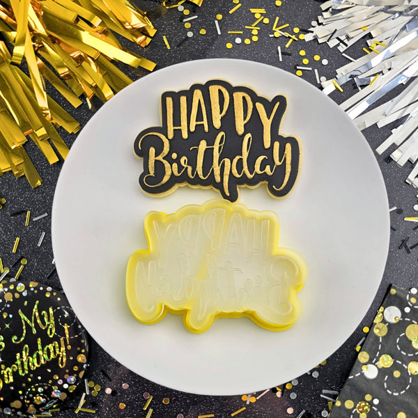 Happy Birthday Cutter & Debosser Set