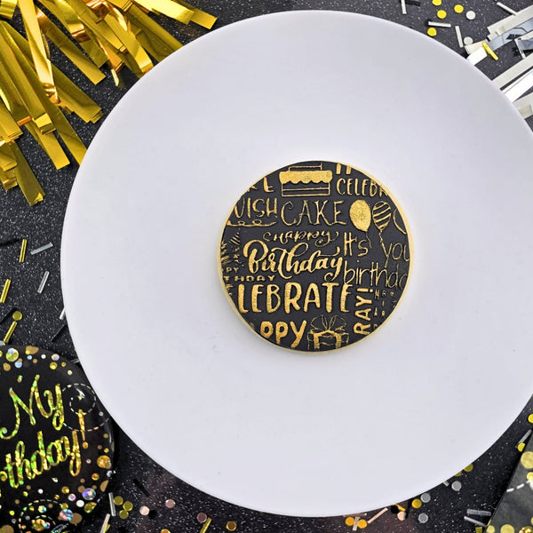 Happy Birthday Pattern Plate