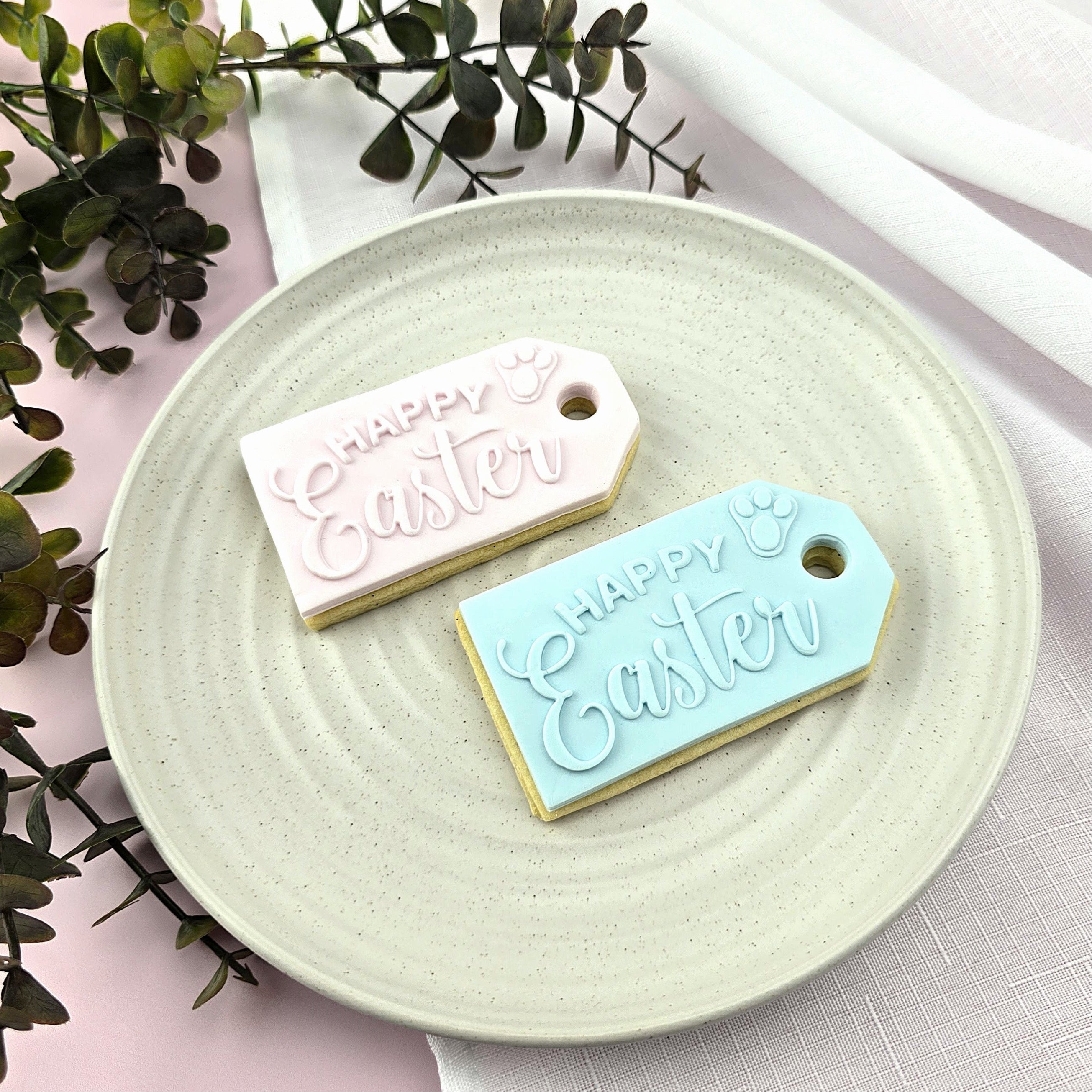 Happy Easter Gift Tag Cutter & Debosser Set