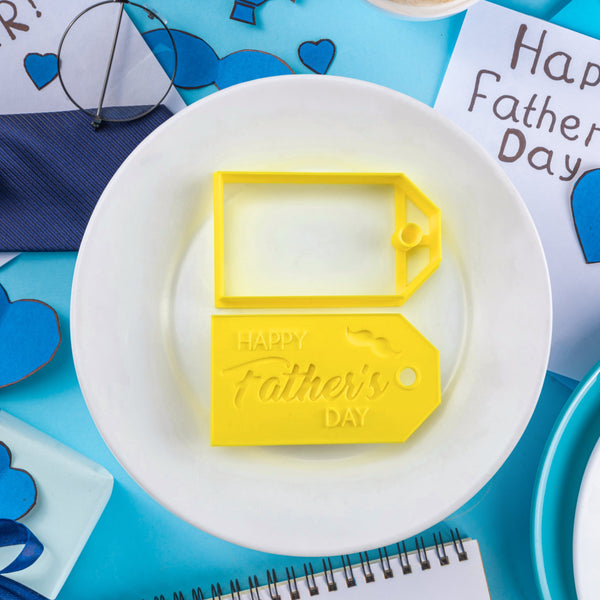 Happy Father's Day Gift Tag Cutter & Debosser Set