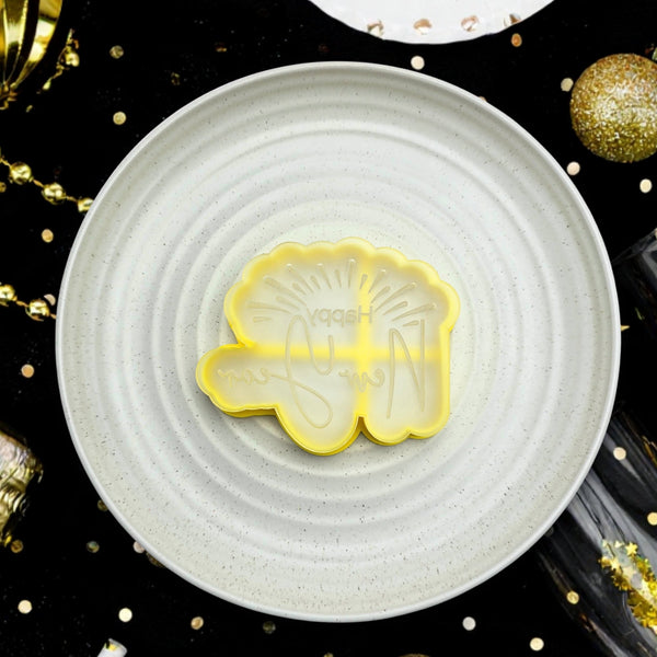 Happy New Year Debosser & Cutter Set