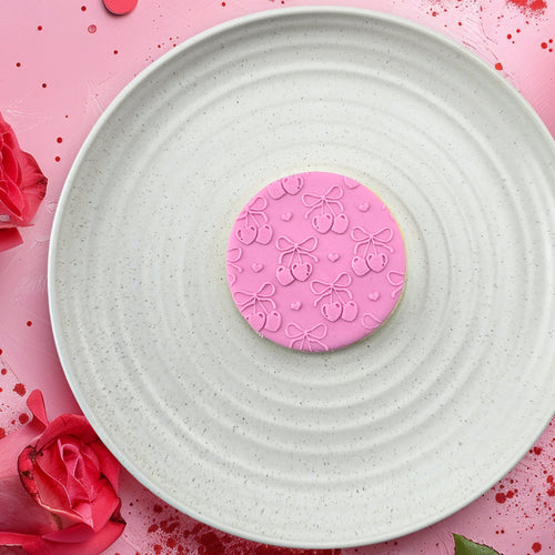 Heart Cherries Pattern Plate