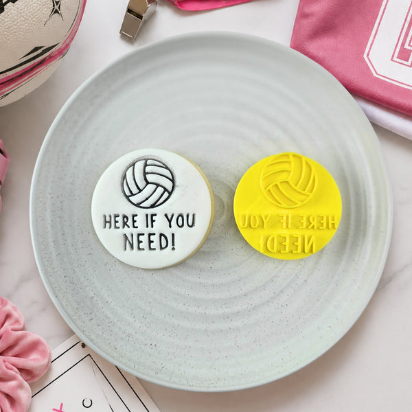 Here If You Need! (Netball) Embosser