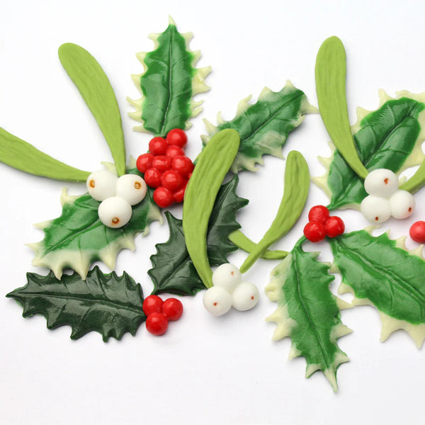 Holly & Mistletoe Silicone Mould (Katy Sue)